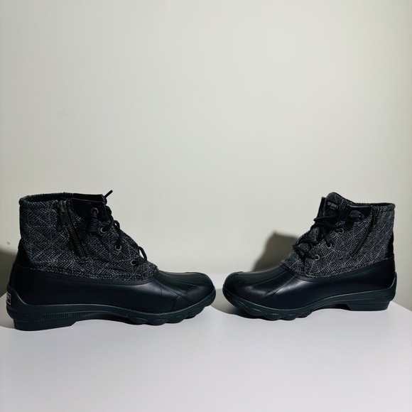 FINAL SALE 🚨 Sperry Syren Gulf Women's Duck Wool Boot 9.5 Grey/Black STS99766 - Picture 2 of 8